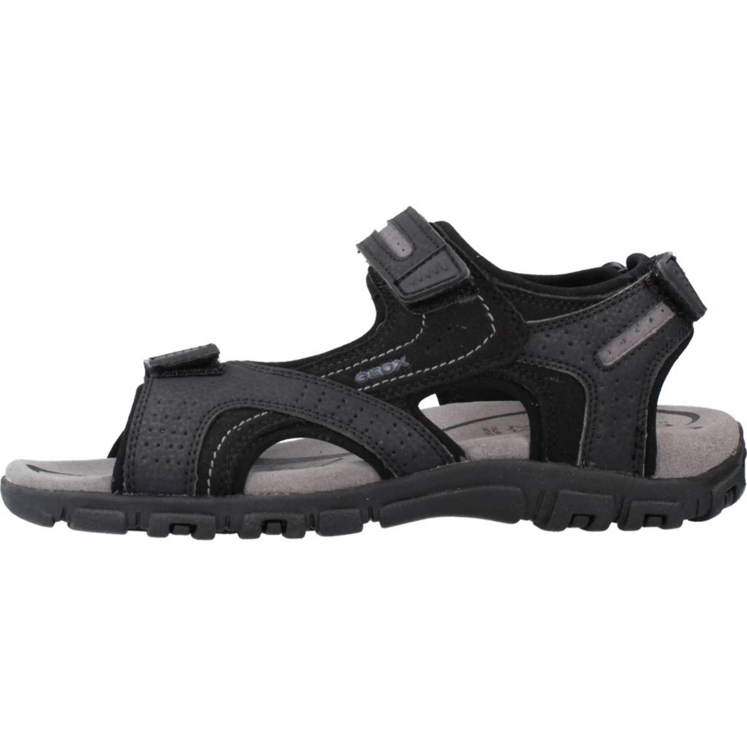 Sandalias Hombre de la marca GEOX  modelo UOMO SANDAL STRADA NEGRO
