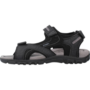 Sandalias Hombre de la marca GEOX  modelo UOMO SANDAL STRADA NEGRO