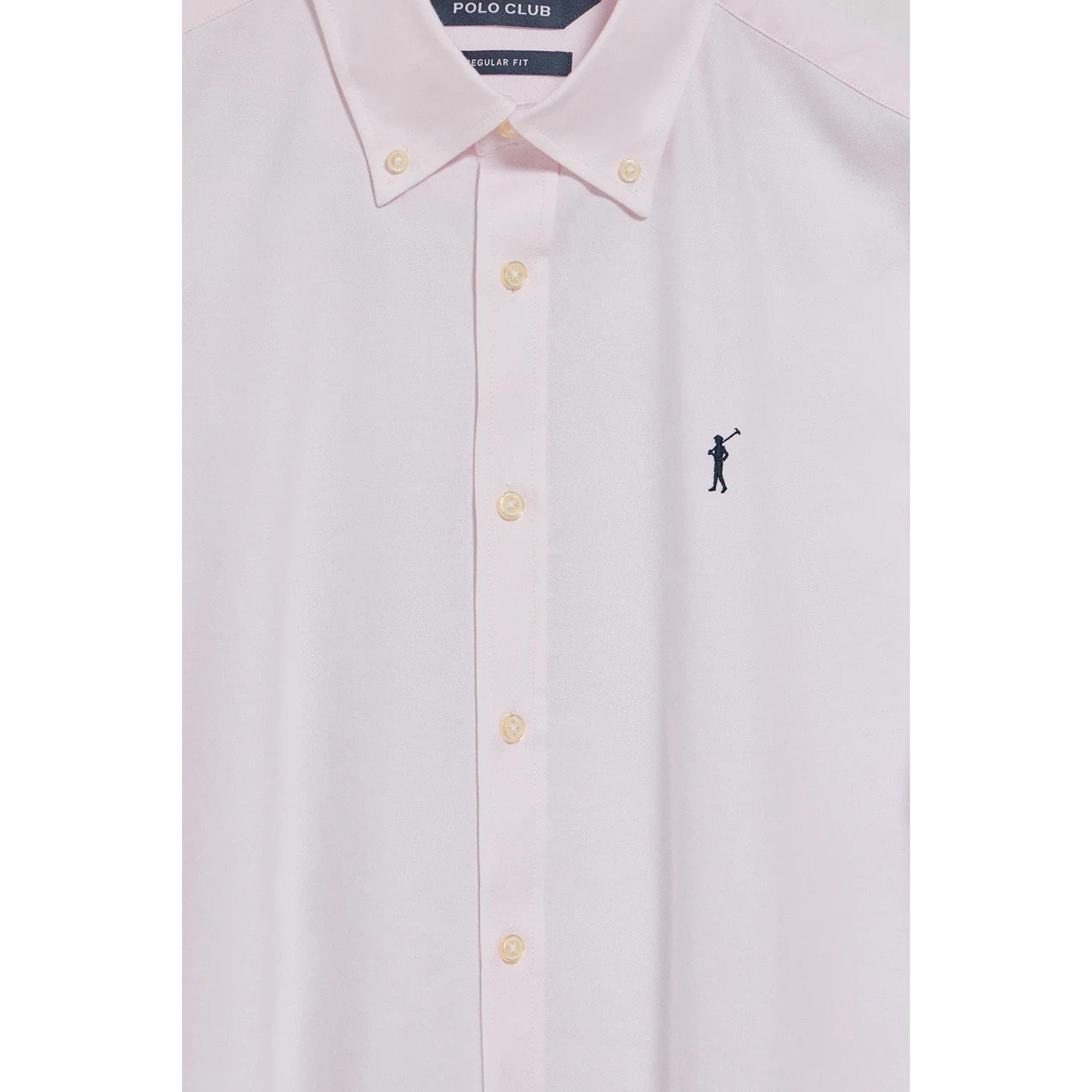 Camisa oxford rosa con logo bordado Rigby Go