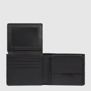 Piquadro Portafogli in pelle con volantino porta documenti, porta carte di credito e protezione RFID
