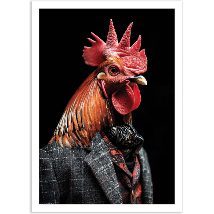 Affiche - Rooster Wild Suits - Philippe Hugonnard