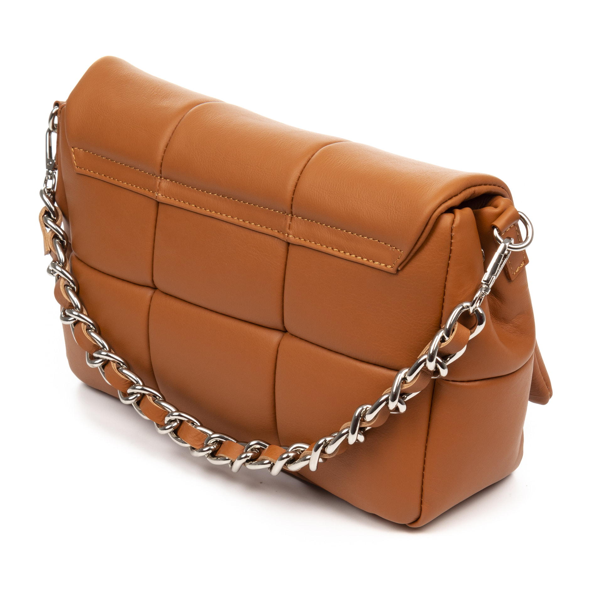 Amorosi bolso bandolera mujer. Piel auténtica acabado Sauvage acolchado.