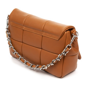 Amorosi bolso bandolera mujer. Piel auténtica acabado Sauvage acolchado.