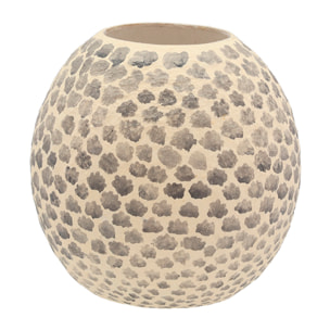 Vase Taia Crème/Gris