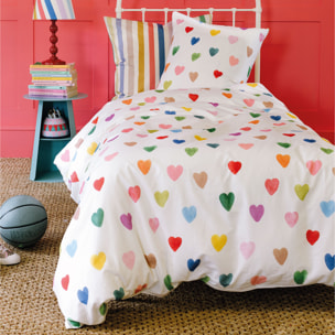 Parure de lit imprimée 100% coton, WEE BLUE BELL AMOUR