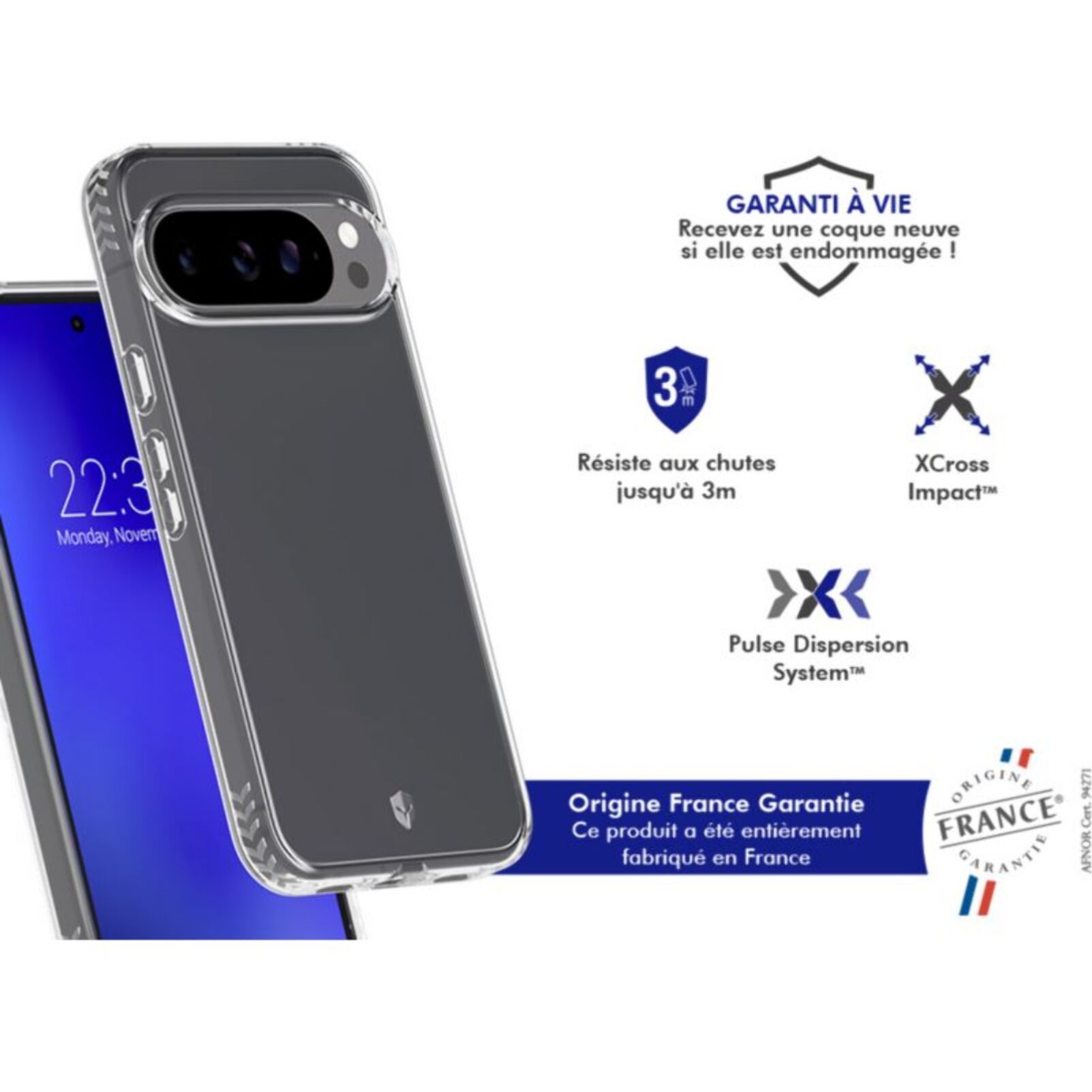 Coque FORCE CASE Google Pixel 10 Pro XL transparente