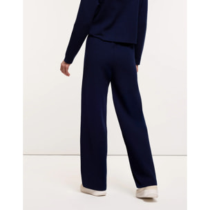 Pantalón de Punto Azul Marino - Yamiki