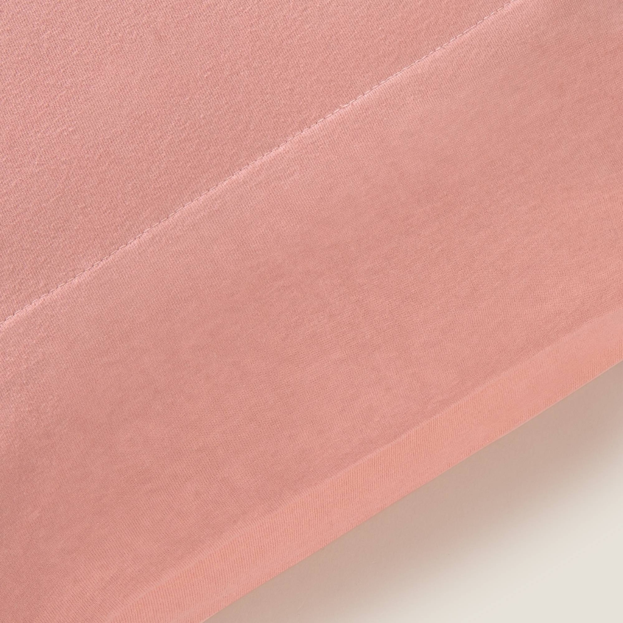 Funda de almohada punto de algodón Puntib color rosa empolvado Punto de algodón
