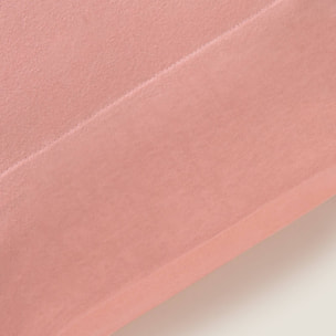 Funda de almohada punto de algodón Puntib color rosa empolvado Punto de algodón