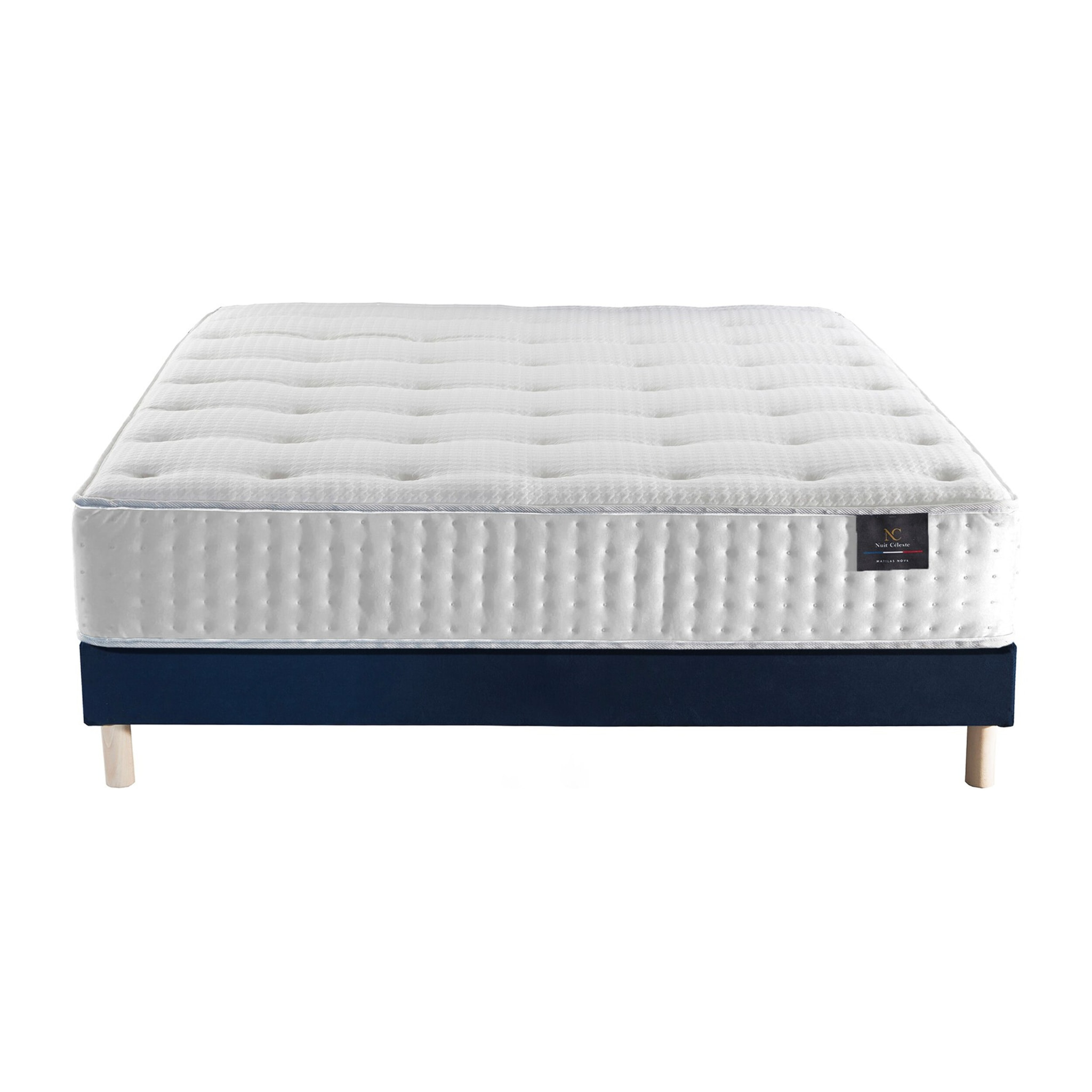 Ensemble matelas ressorts mémoire de forme, PULSAR + sommier 11 cm