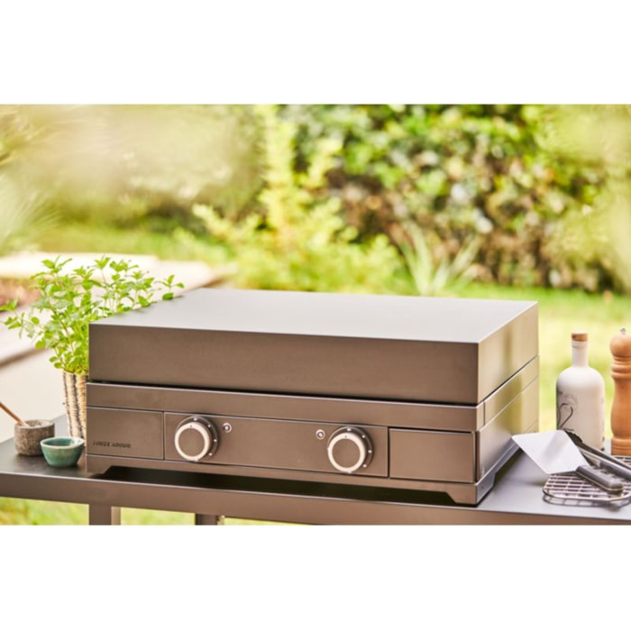 Couvercle plancha FORGE ADOUR MODERN 60 CHARNIERES