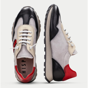 Deportivo Loira Negro gris rojo 3 cm