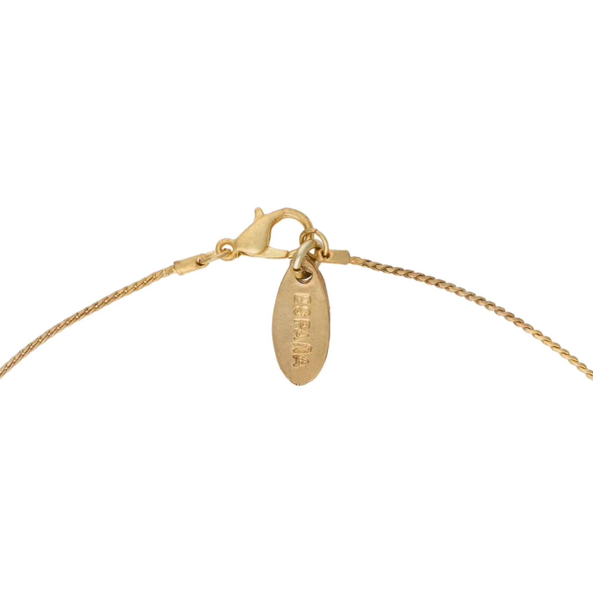 Gargantilla colgante dorado chapado"fine-drop"
