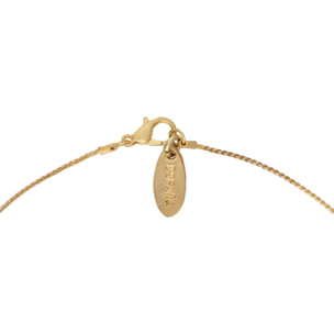 Gargantilla colgante dorado chapado"fine-drop"