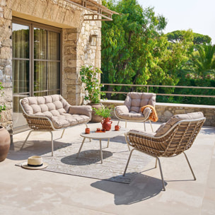 Salon de jardin Paopao 4 places argile