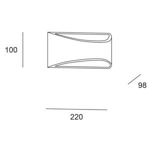 FORLIGHT Forlight Aplique Exterior LED IP54, Diseño Rectangular Marrón Óxido, Luz Neutra 4000K, 444 Lúmenes, Resistente y Eficiente, Ideal para Fachadas y Terrazas, 8.7W, 30,000 Horas de Vida