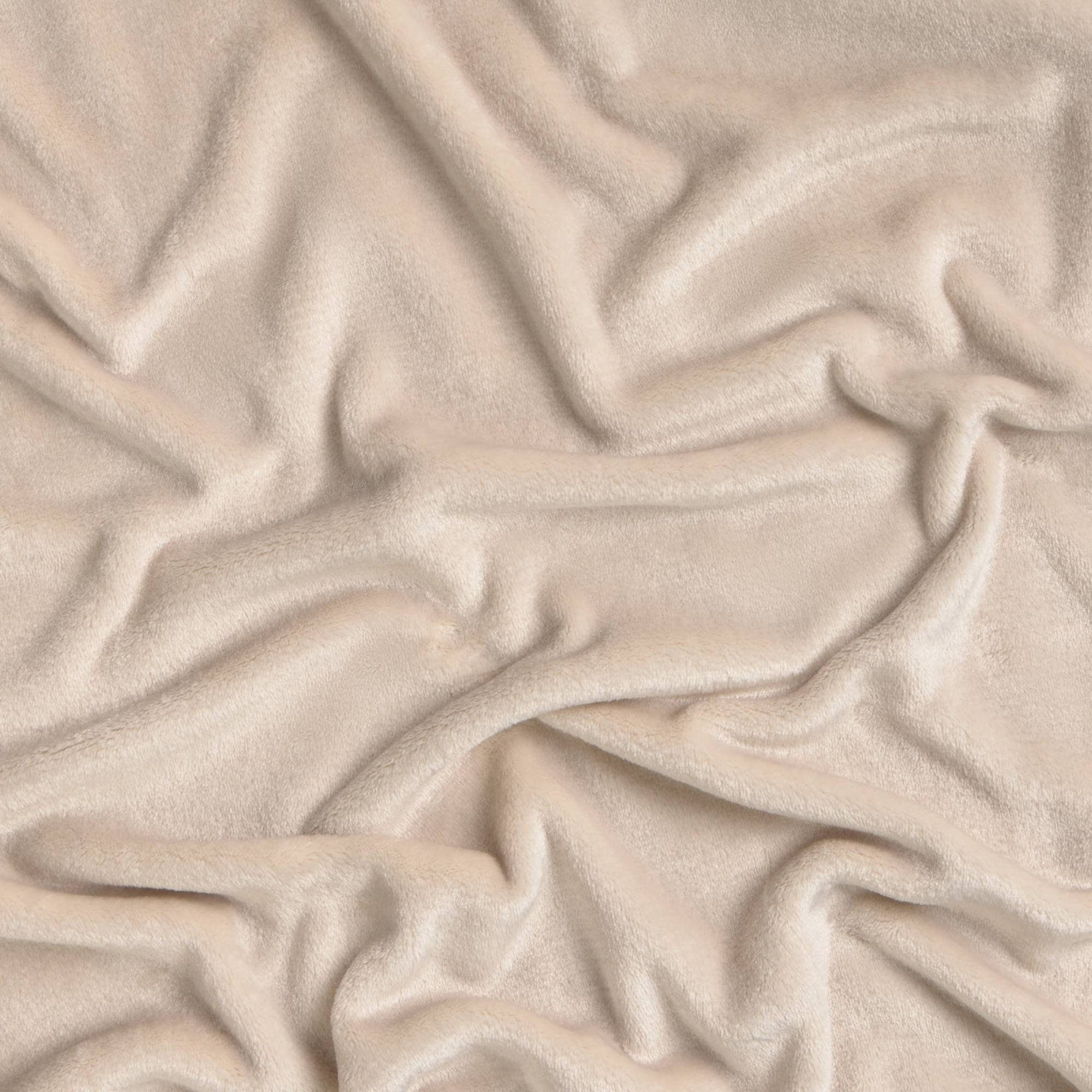 Mantita polar de tacto suave Gali color marron beige Poliéster