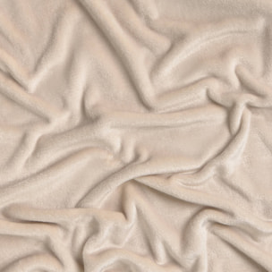 Mantita polar de tacto suave Gali color marron beige Poliéster