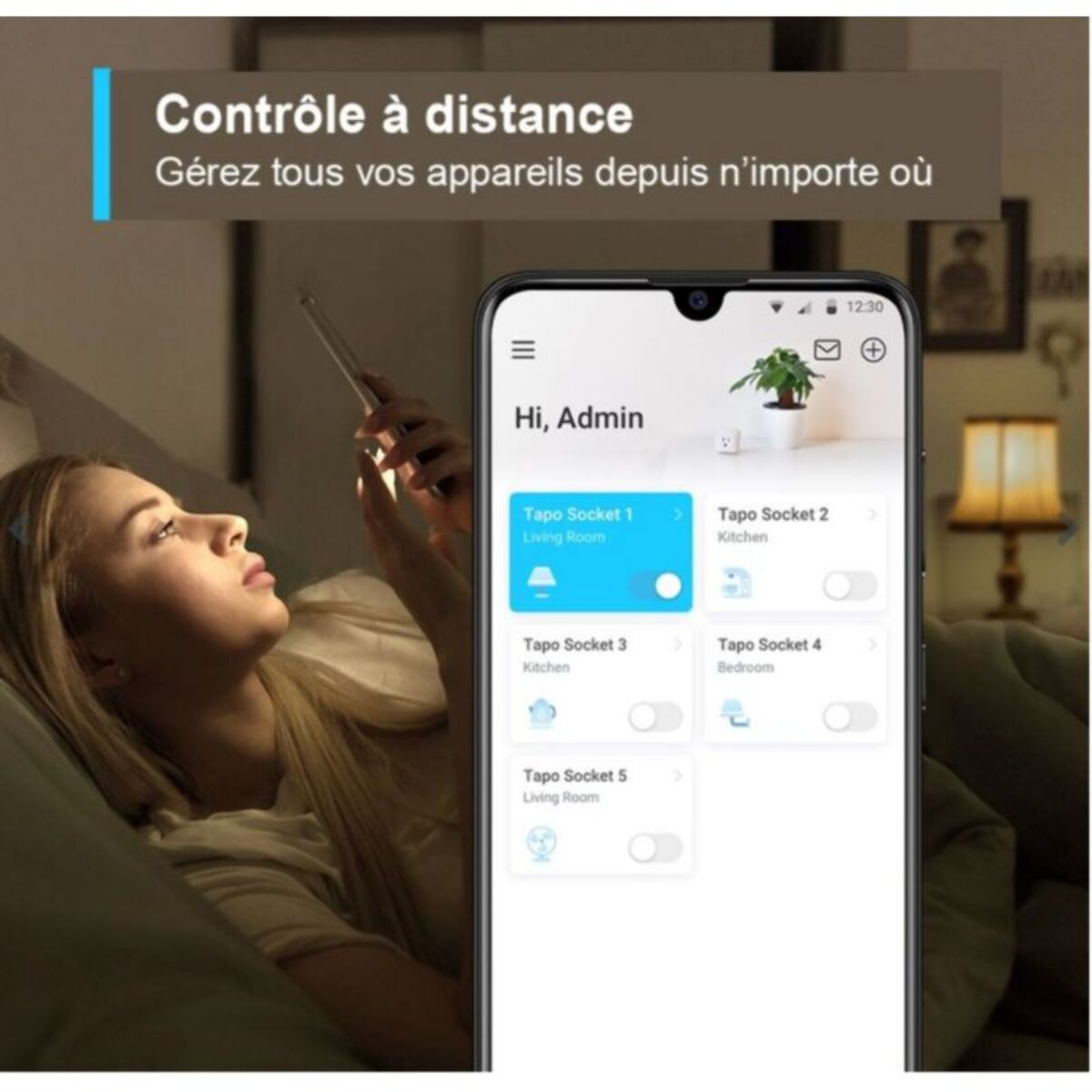 Prise connectée TP-LINK Tapo P110 (suivi conso)