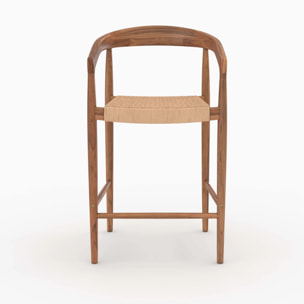 Lot de 2 chaises pour îlot central 65 cm - Bali