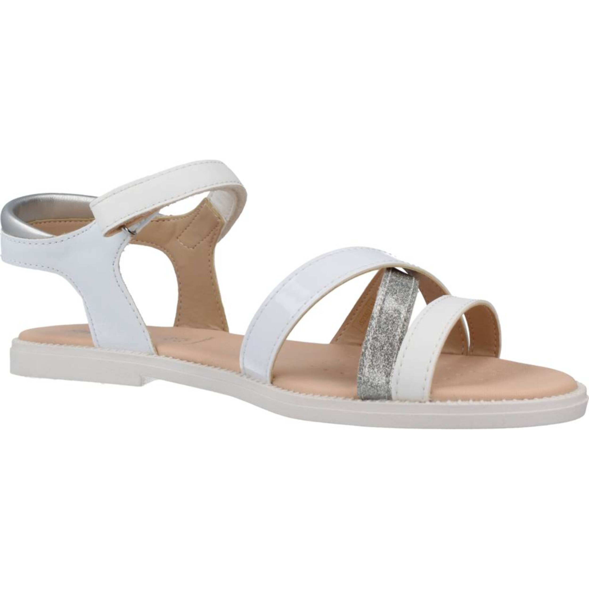 Sandalias Niña de la marca GEOX  modelo J SANDAL KARLY GIRL BLANCO