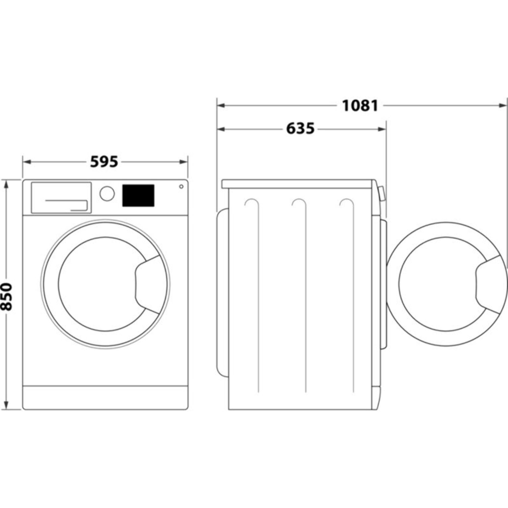 Lave linge hublot WHIRLPOOL FFDB10489BVFR - 10 kg - 1400 tr/min - Classe A - Moteur induction