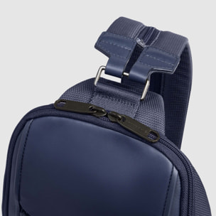 Piquadro Zaino monospalla uomo in tessuto riciclato