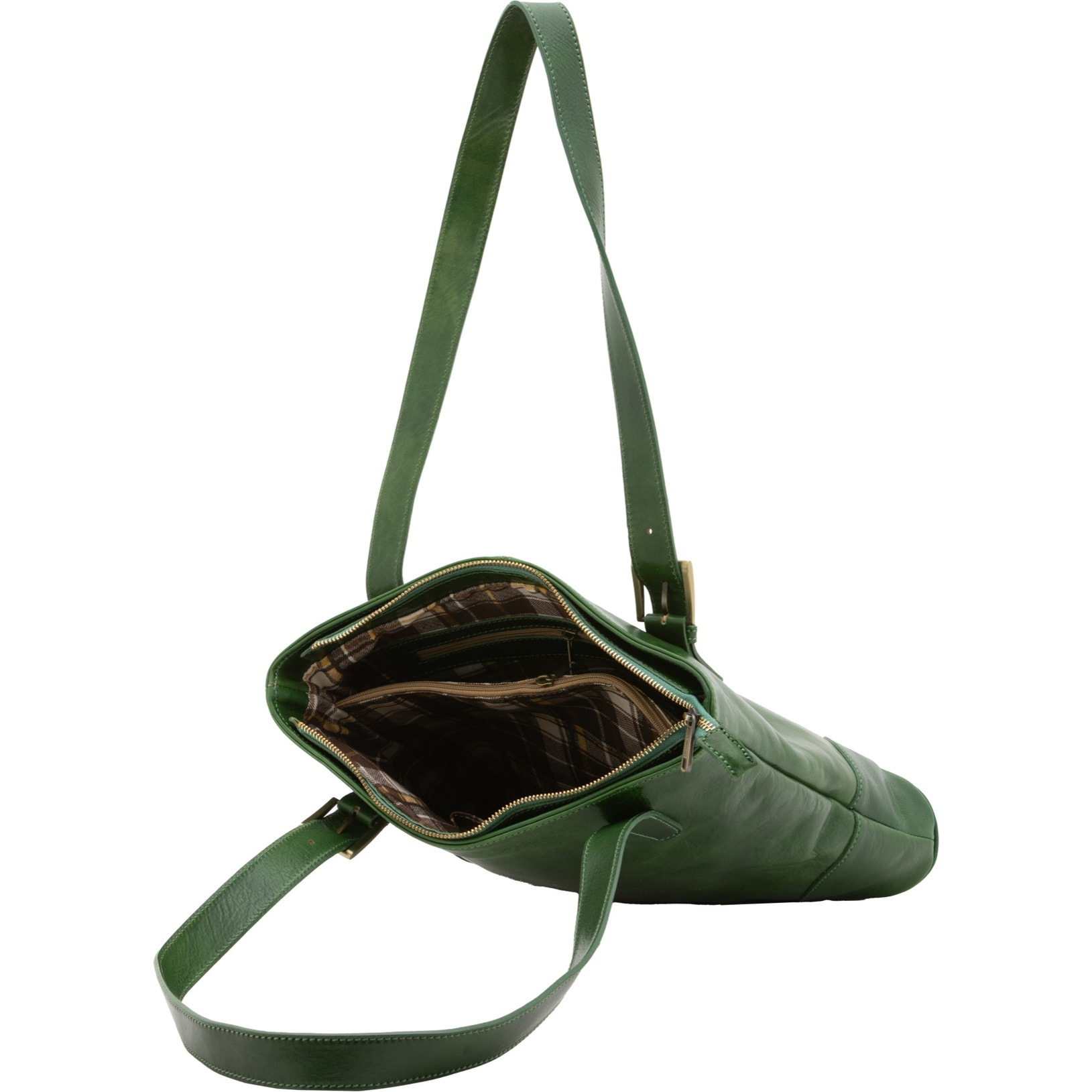Borsa a spalla da donna - Modello False - 100% pelle - 33.0 x 35.0 x 8.0 cm