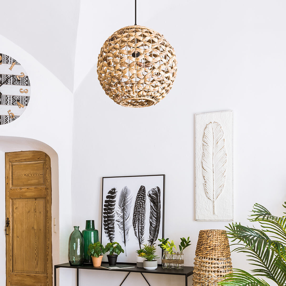 Suspension "Sand" - fibre naturelle D38 cm