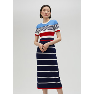 Vestito in maglia a maniche corte