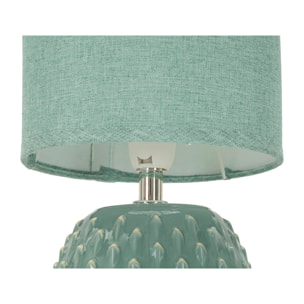 LAMPADA DA COMODINO PONTUS TURCHESE CM Ø 14X27