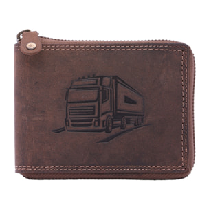 Portafoglio  da uomo In Vera pelle Made in Italy 9,5x12,5x2,5 cm