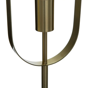 Lampadaire "Edi" doré - base effet marbre H155 cm