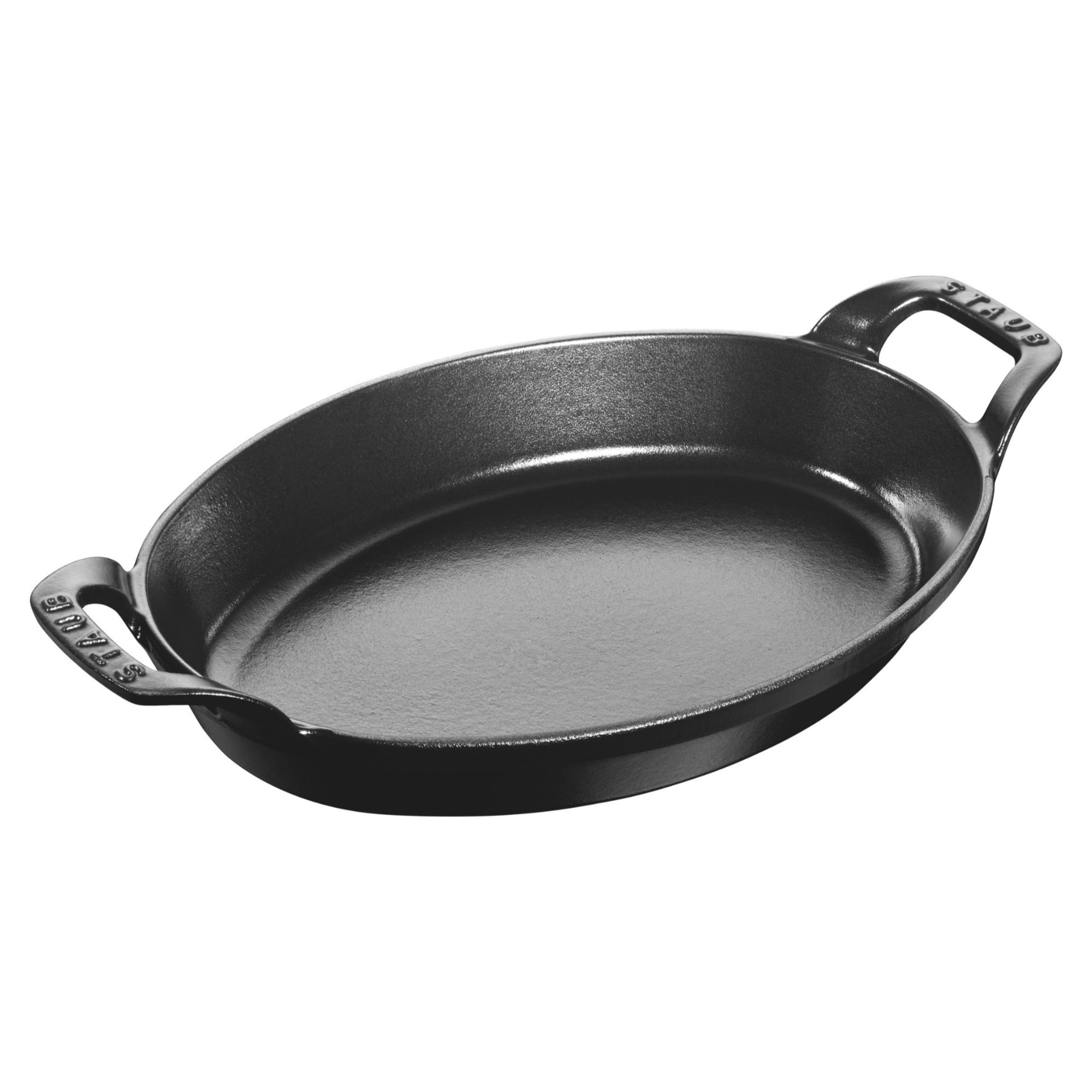 Plat à gratin, Assiette chaude, 28 cm, Noir mat