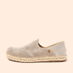 Zapatos N677 SILK SUEDE-COTTON TAUPE / CAMPOS color Taupe