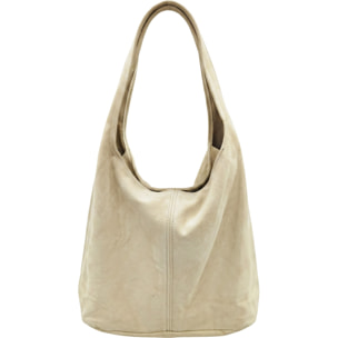 Borsa a mano da donna Made in Italy - Modello Valeria Chic - 100% pelle - 40.0 x 35.0 x 15.0 cm