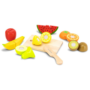 set de frutas FRUIT TABLE para cortar de madera