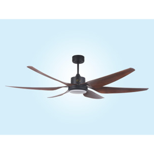 Ventilador de Techo ø166 cm con LED y Wifi Reversible Hypersilence URIKAINE BK DW KLASSFAN
