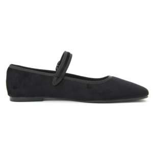 Ballerine Donna colore Nero-Altezza tacco:1cm