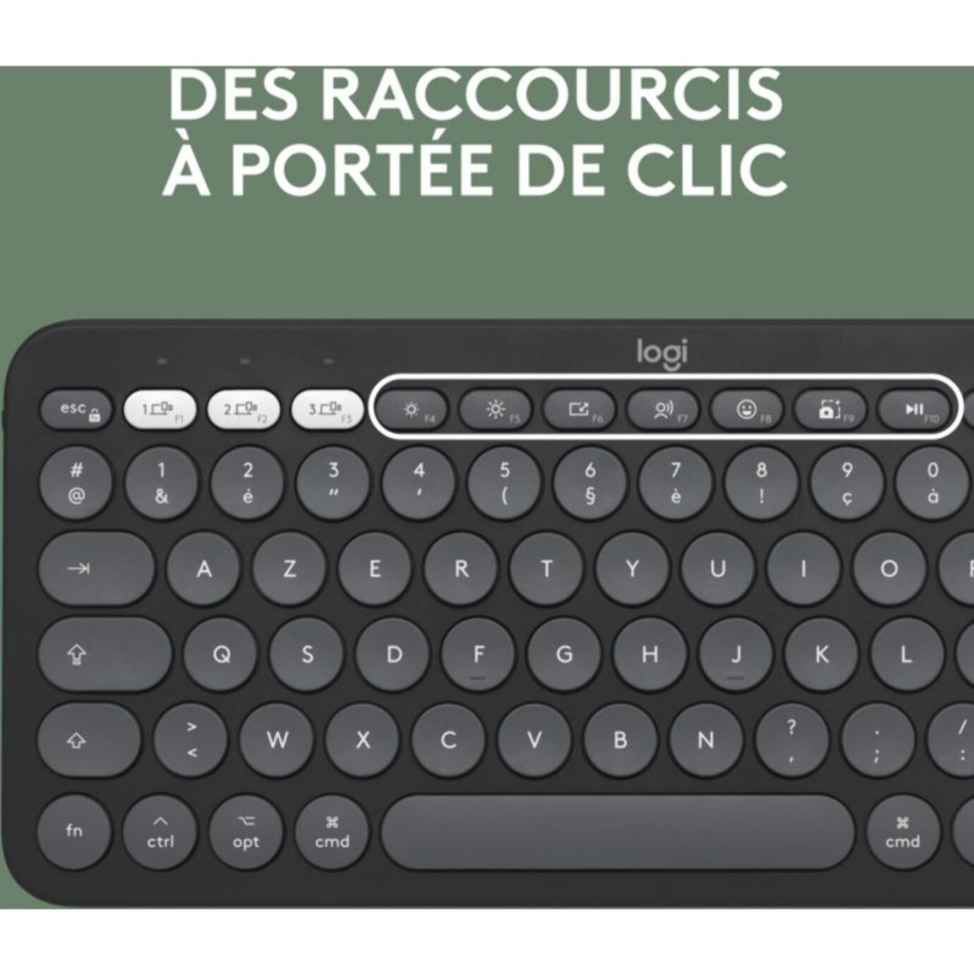 Clavier + Souris LOGITECH Pebble 2 pour Mac M350s+K380s Graphite