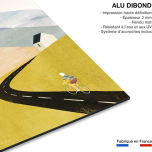Tableau vélos cycling home  Tableau alu Dibond