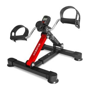 Kicker - Pedaliera per riabilitazione con display LCD, mini cyclette per braccia e gambe, resistenza regolabile