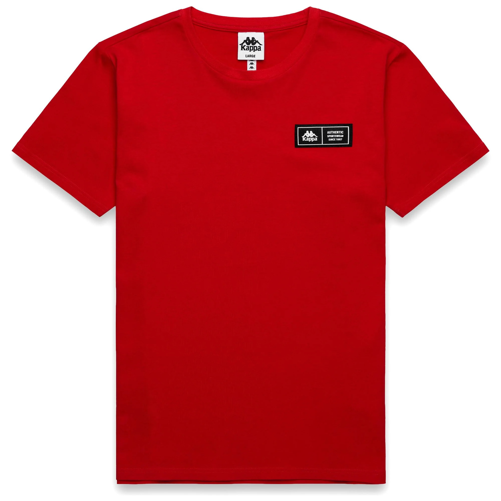 Kappa - T-Shirts & Top Uomo Rosso - Authentic Nurias