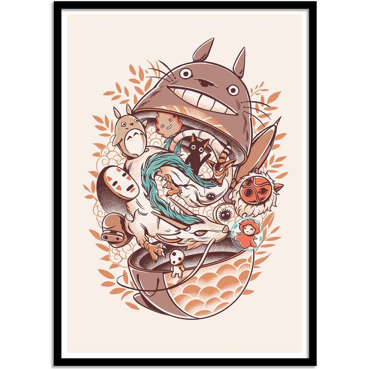 Affiche - Ghibli's Matryoshka - Ilustrata