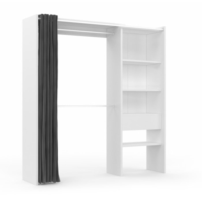 Dressing Aline extensible 120-170cm blanc