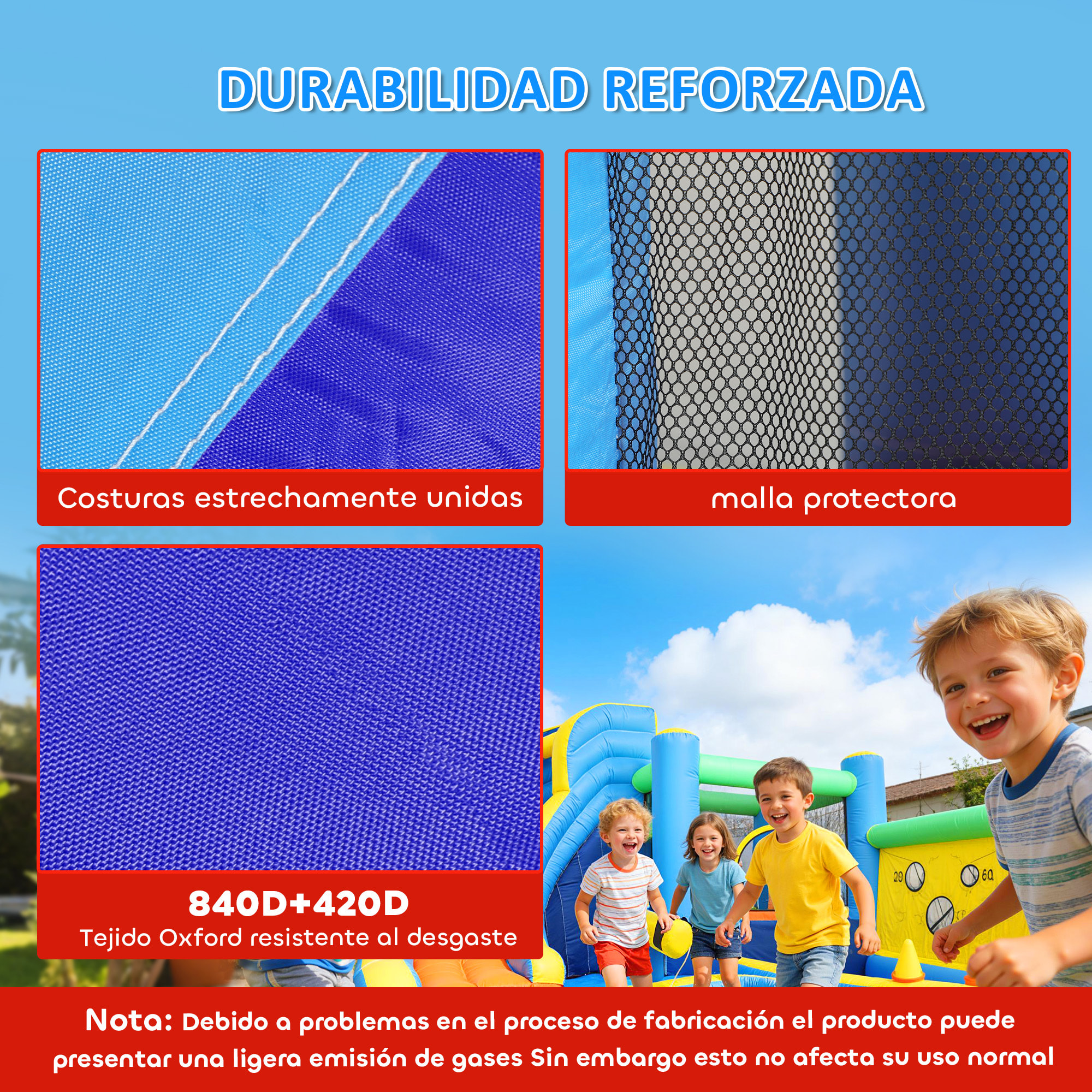 Castillo Hinchable Acuático 8 en 1 con Soplador 550W Castillo Hinchable Niños con Tobogán Zona de Salto Escalada Piscinas Canasta Lanzamiento de Aros Anillas Exterior Interior 350x320x190 cm