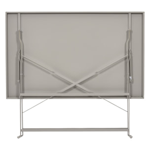 Table Repas Pliante Palerme Taupe 110x70x71cm