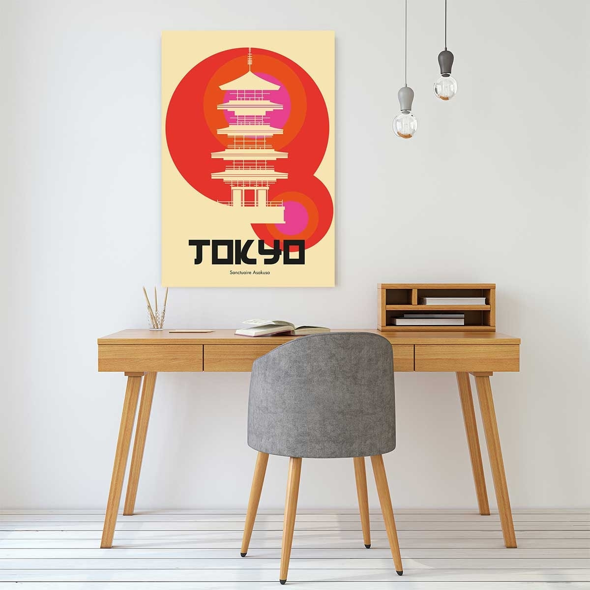 Tableau tokyo temple asakusa Tableau alu Dibond