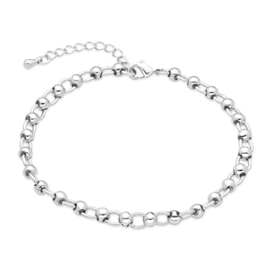 Pulsera Adthi acabado plata