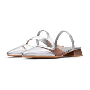 Zapato Plano Dali Plata 2,5 cm